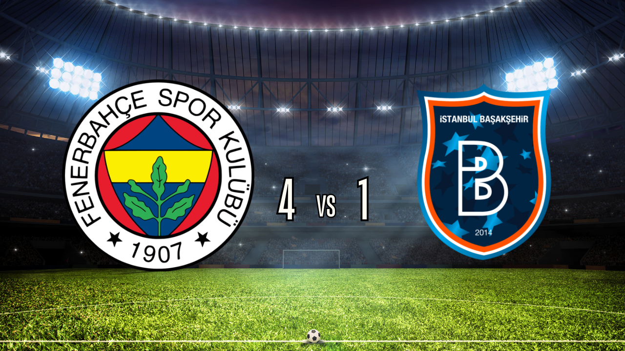 Fenerbahçe’den Başakşehir’e gol yağmuru! Başakşehir - Fenerbahçe maçı sonucu: 1-4