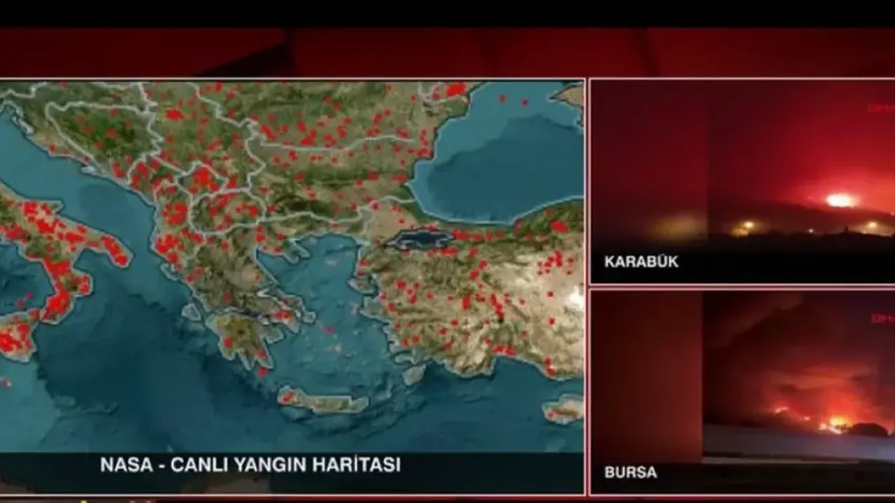 NASA’nın ısı haritası, CNN TÜRK’te “yangın haritası” olarak paylaşıldı!