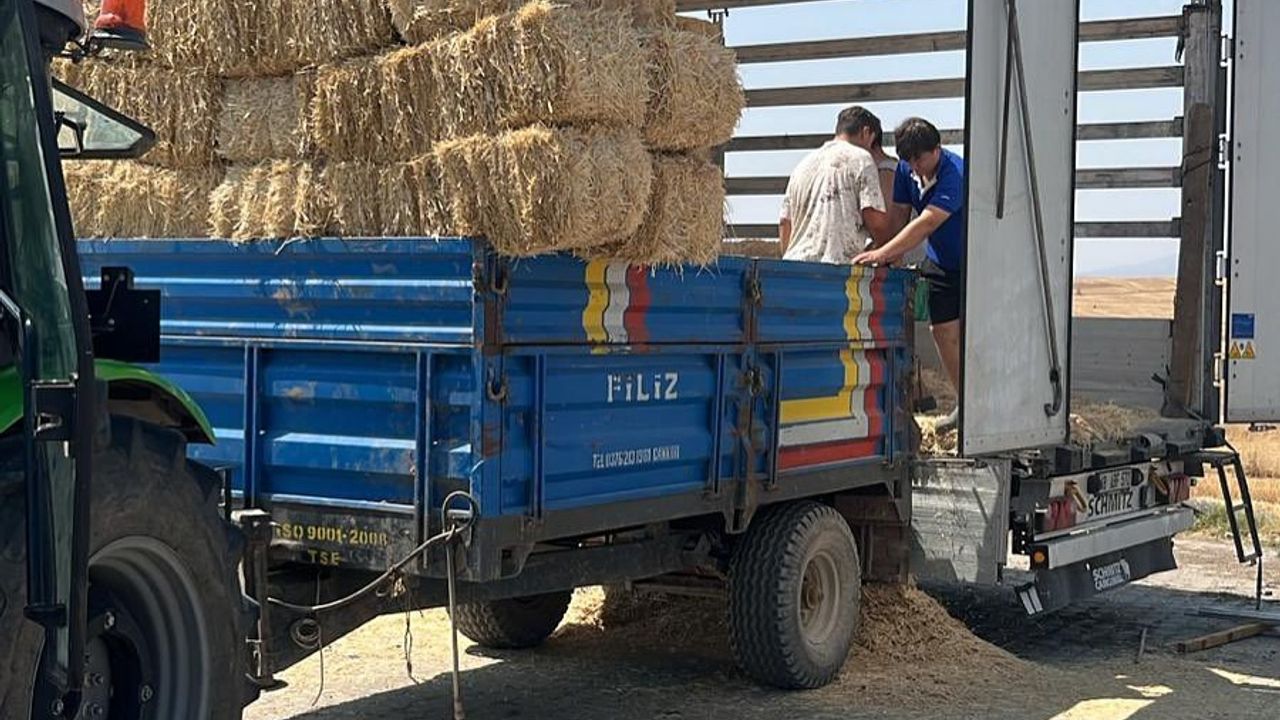 Çankırı'dan Karabük'e yem desteği