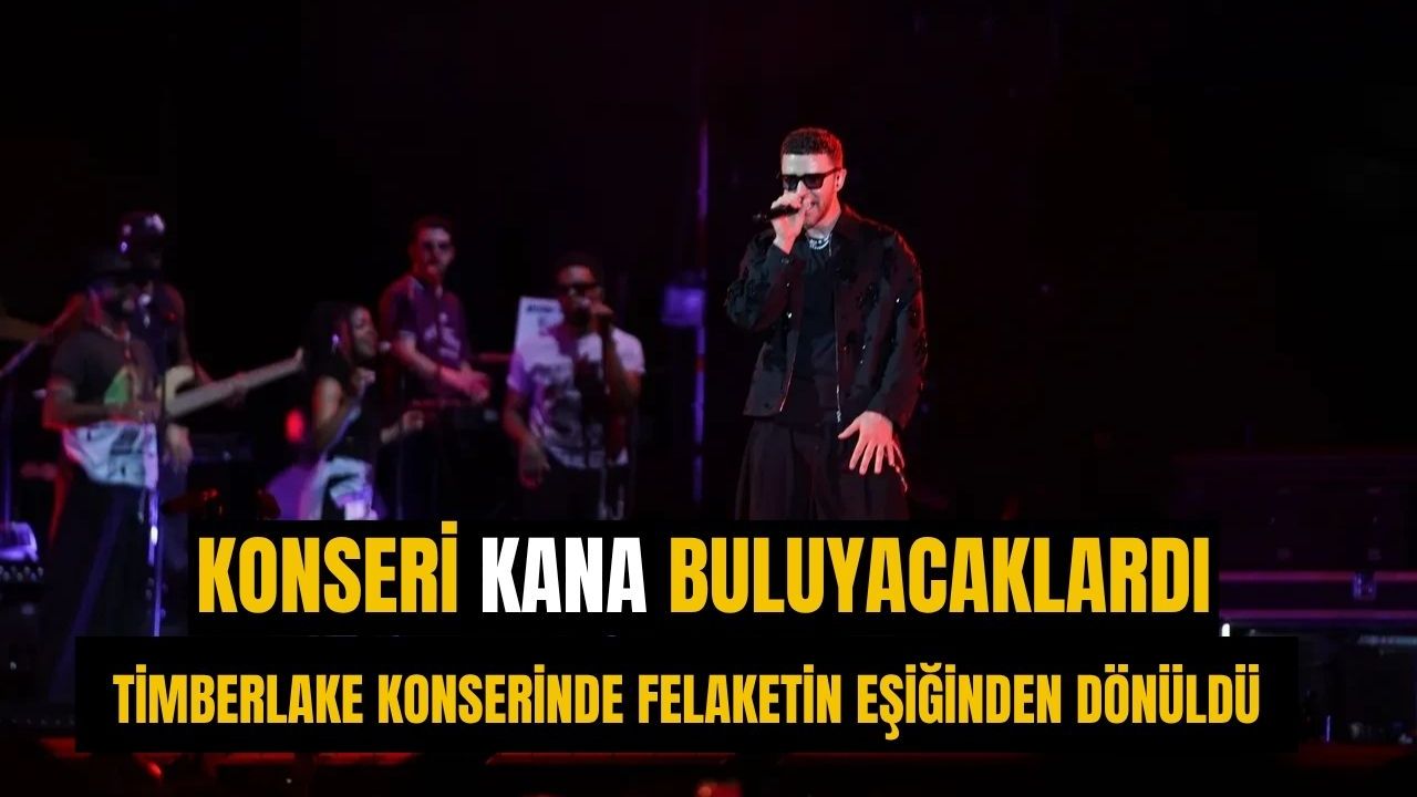 Timberlake konserinde gizli tehlike: Saldırı son anda engellendi