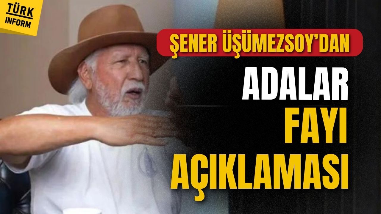Üşümezsoy'dan 'adalar fayı' açıklaması