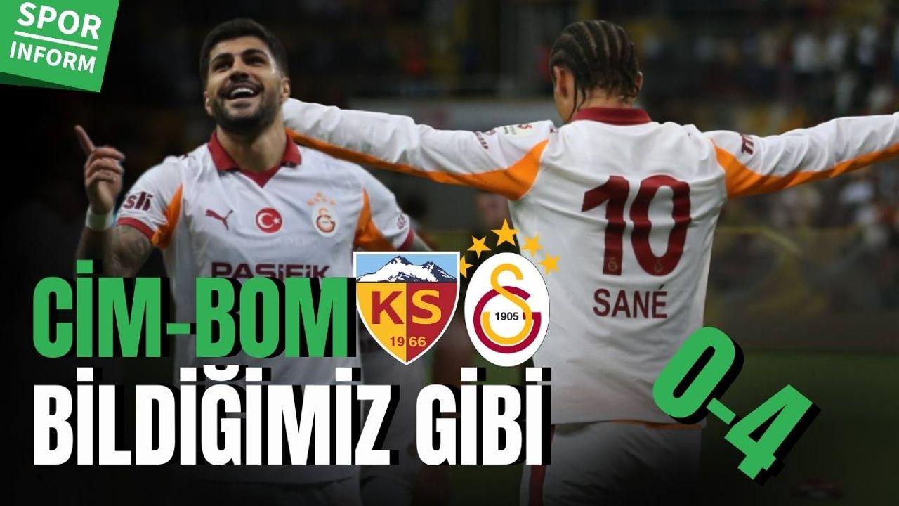 Galatasaray Kayseri'de mutlu! Eren Elmalı yıldızlaştı, Sane ilk golünü attı!