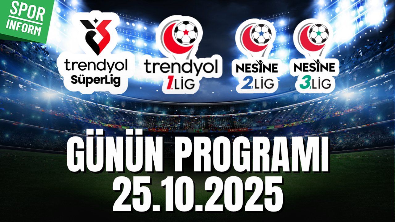 Türk futbolunda günün programı!