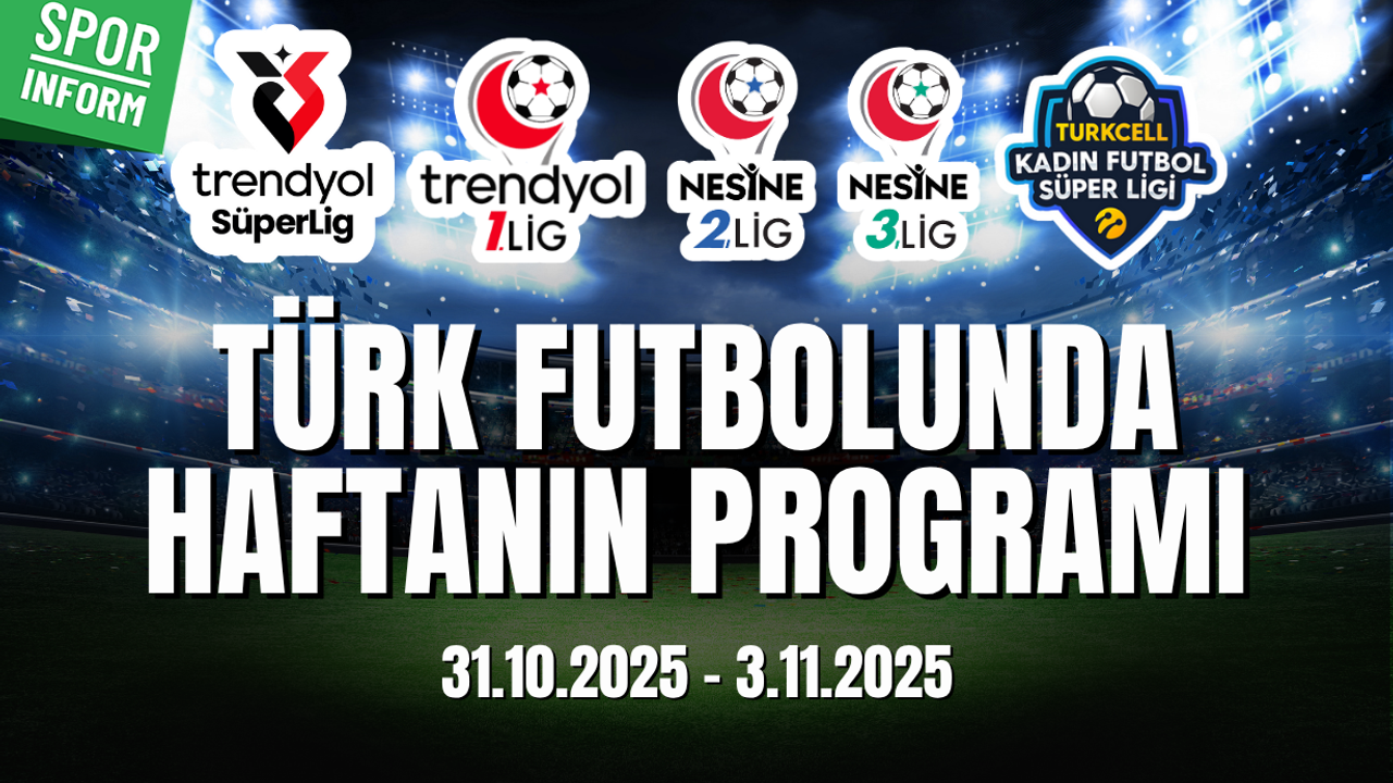 Türk futbolunda işte haftanın programı! - 31.10.2025