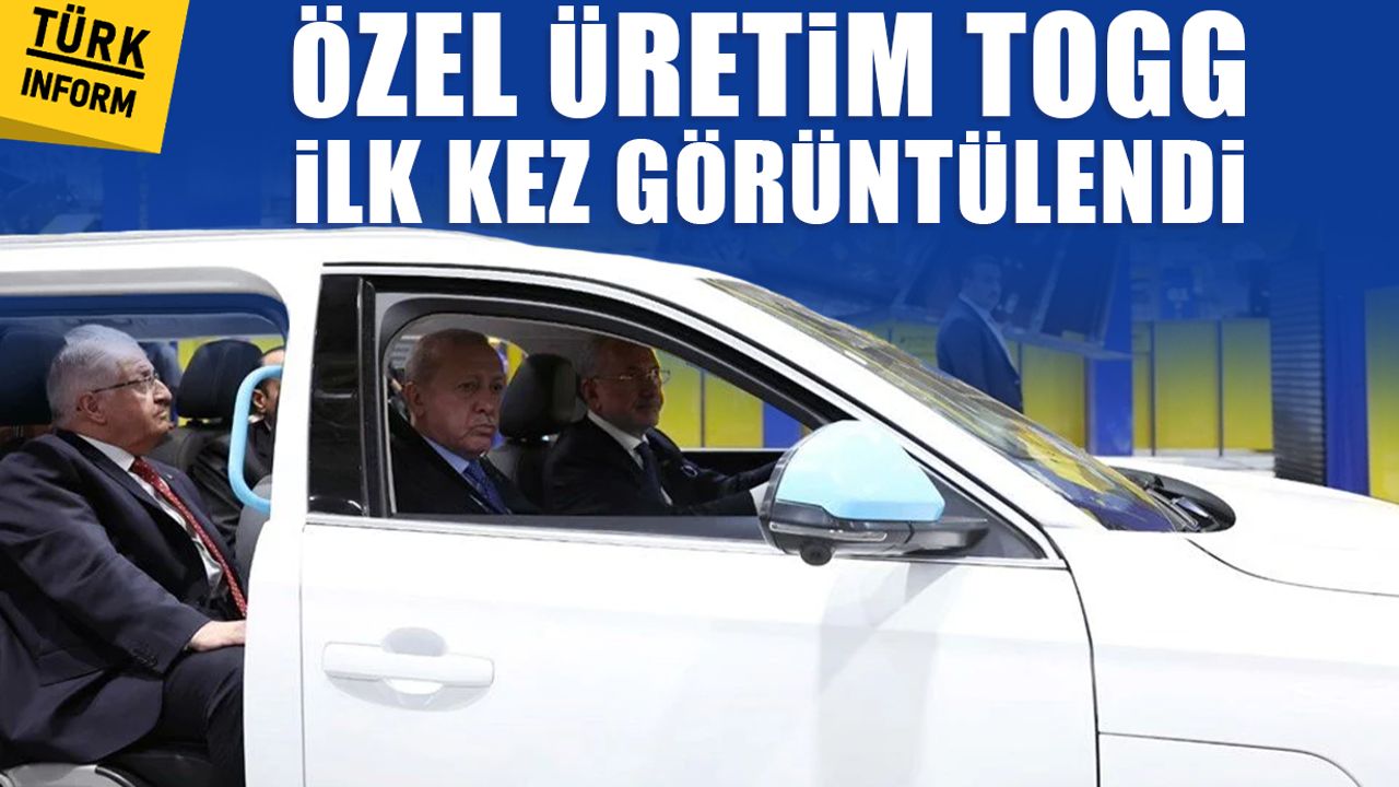 Erdoğan Altay Tankı Teslimat Töreni'ne özel üretim TOGG’la katıldı