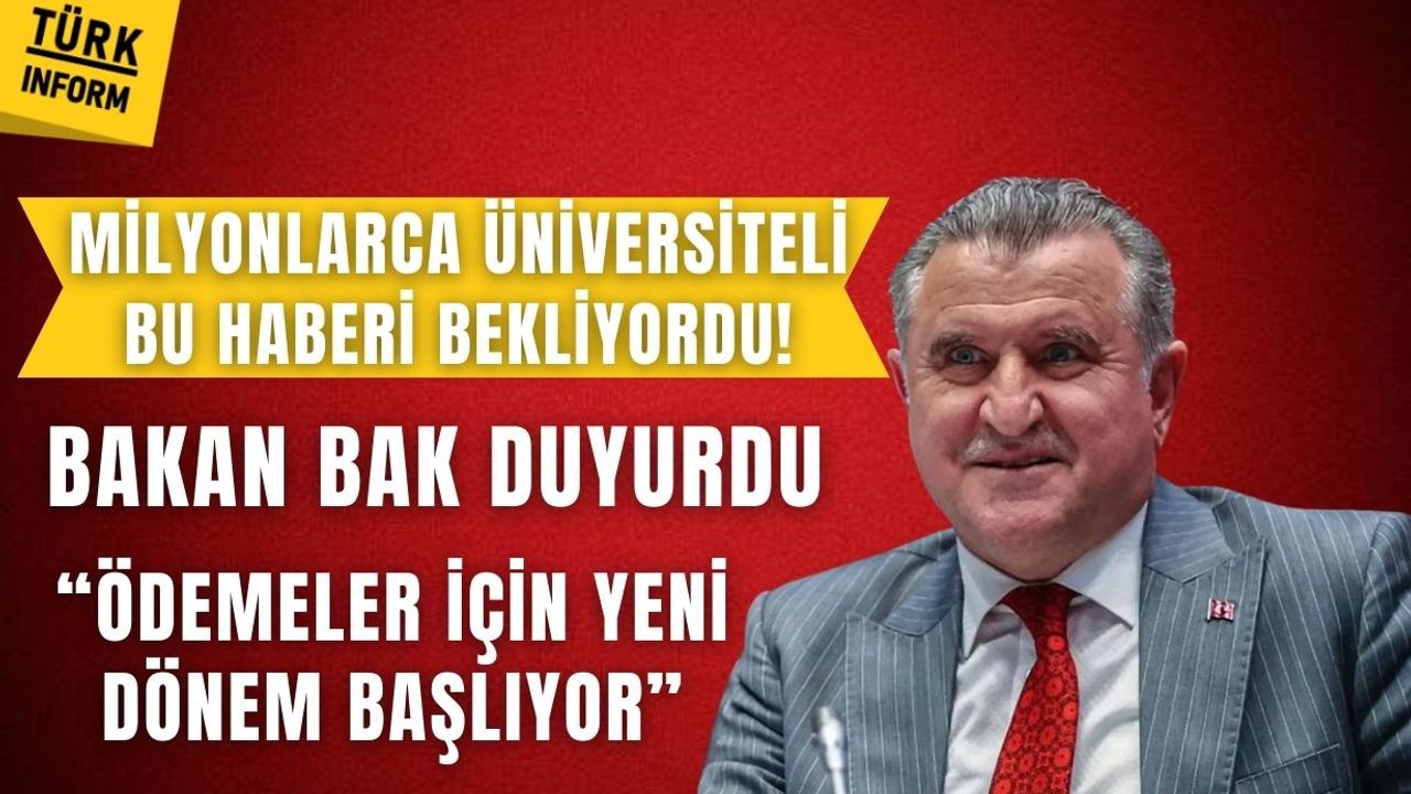 Bakan Bak'tan öğrencilere burs ve kredi mesajı! 'Yeni bir artış üzerinde çalışıyoruz'