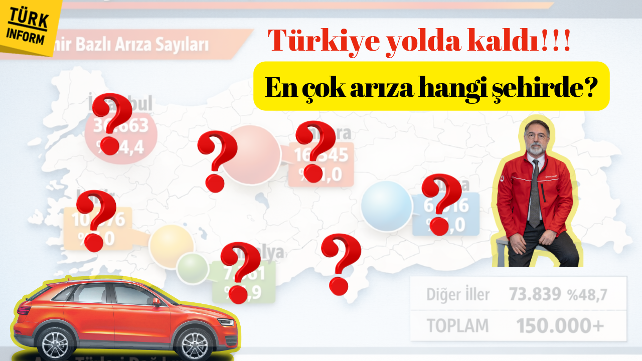 Türkiye yolda kaldı! En çok arıza hangi şehirde?