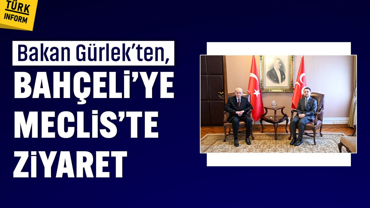 Bakan Gürlek’ten, Bahçeli’ye Meclis’te ziyaret