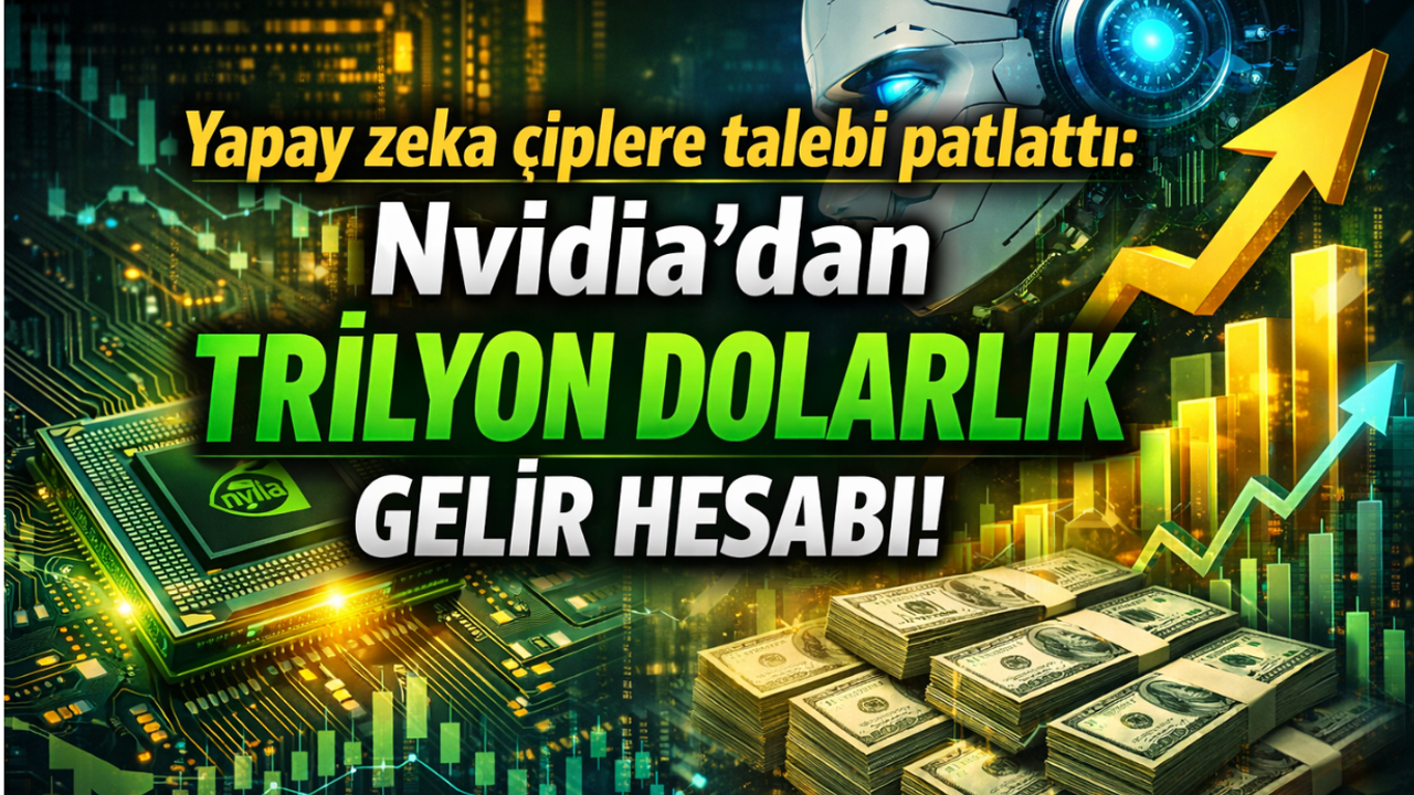 Yapay zeka çiplere talebi patlattı: Nvidia’dan trilyon dolarlık gelir hesabı!