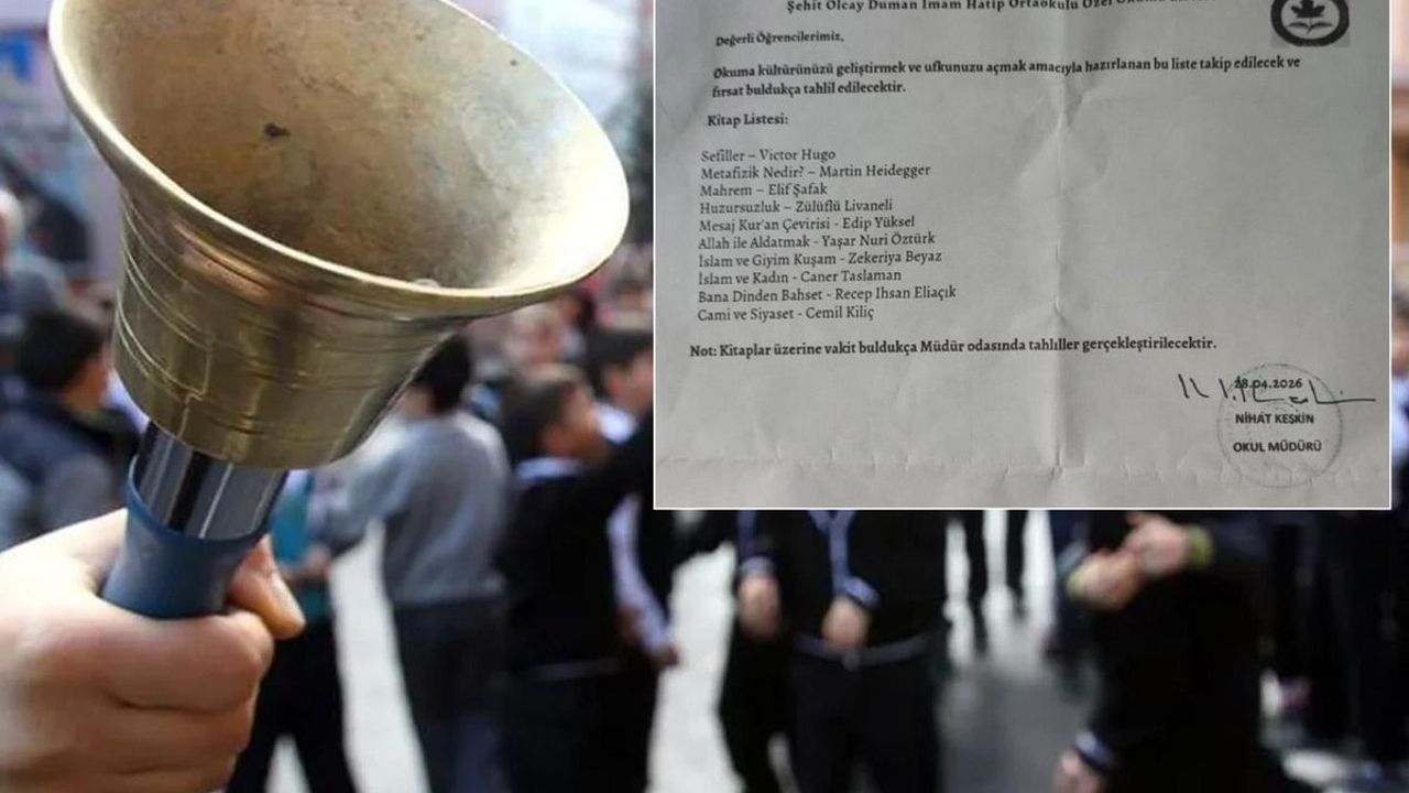 İmam hatip ortaokulunda kitap listesi krizi! Müdür açığa alındı