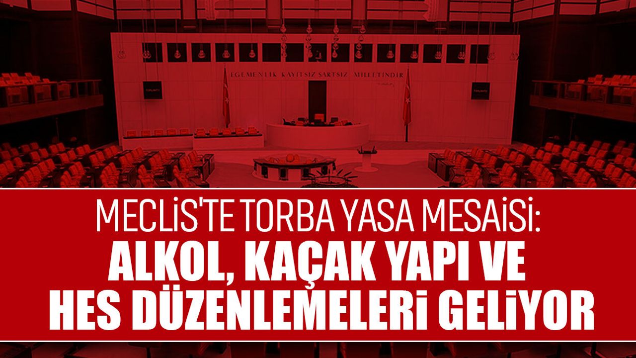 Melis'te torba yasa mesaisi: Alkol, kaçak yapı ve HES düzenlemeleri geliyor