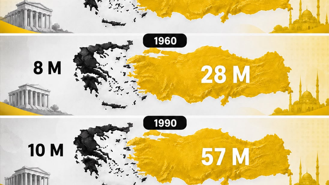 Türkiye ve Yunanistan’ın 100 yıllık nüfus yolculuğu!