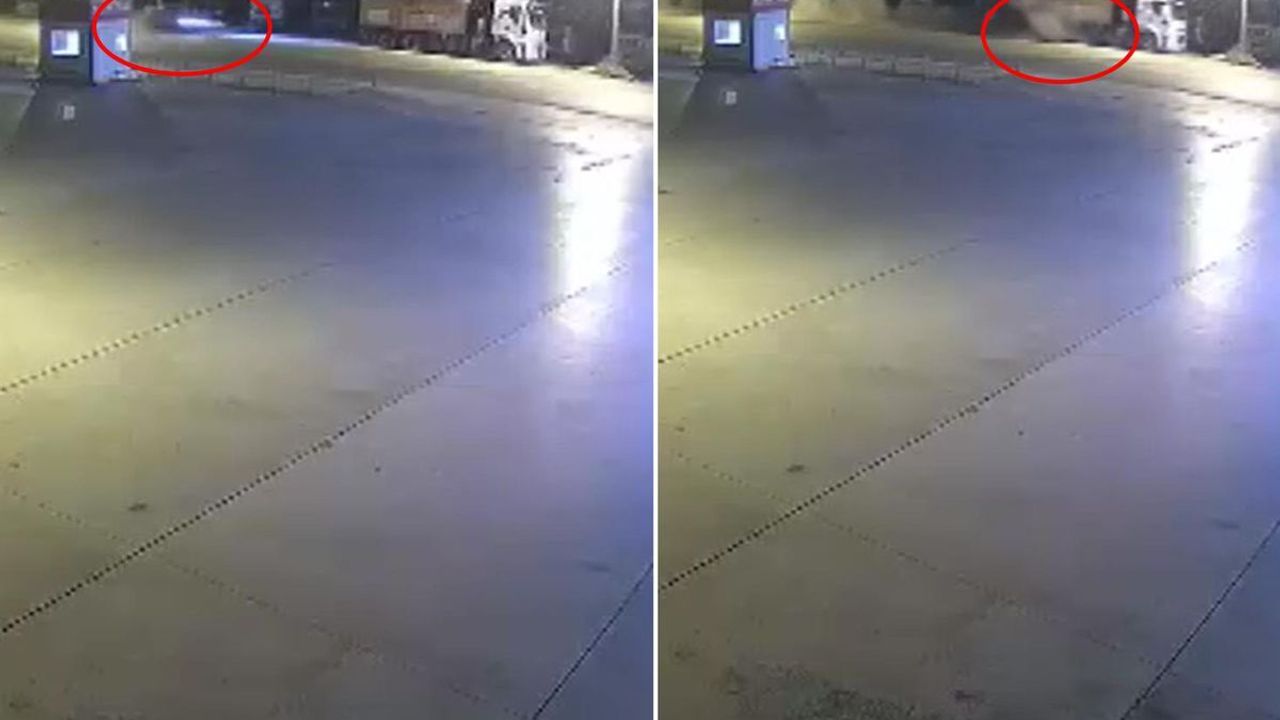 Polatlı'da otomobilin kamyona ok gibi saplandığı feci kaza kamerada: 3 ölü, 1 yaralı