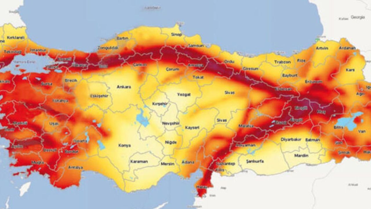 Türkiye yeni fay haritası açıklandı