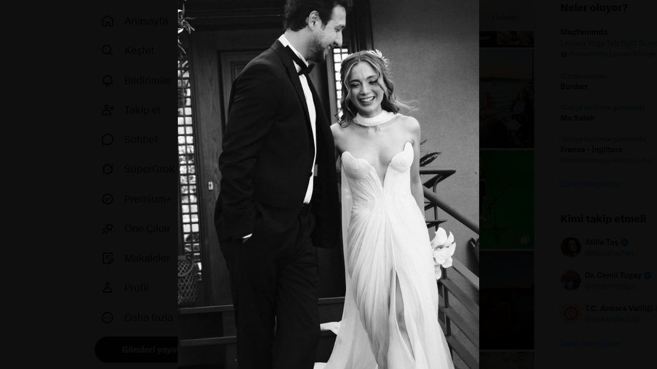 Nikah masasına oturan Damla Sönmez’den düğünden siyah-beyaz aşk kareleri!