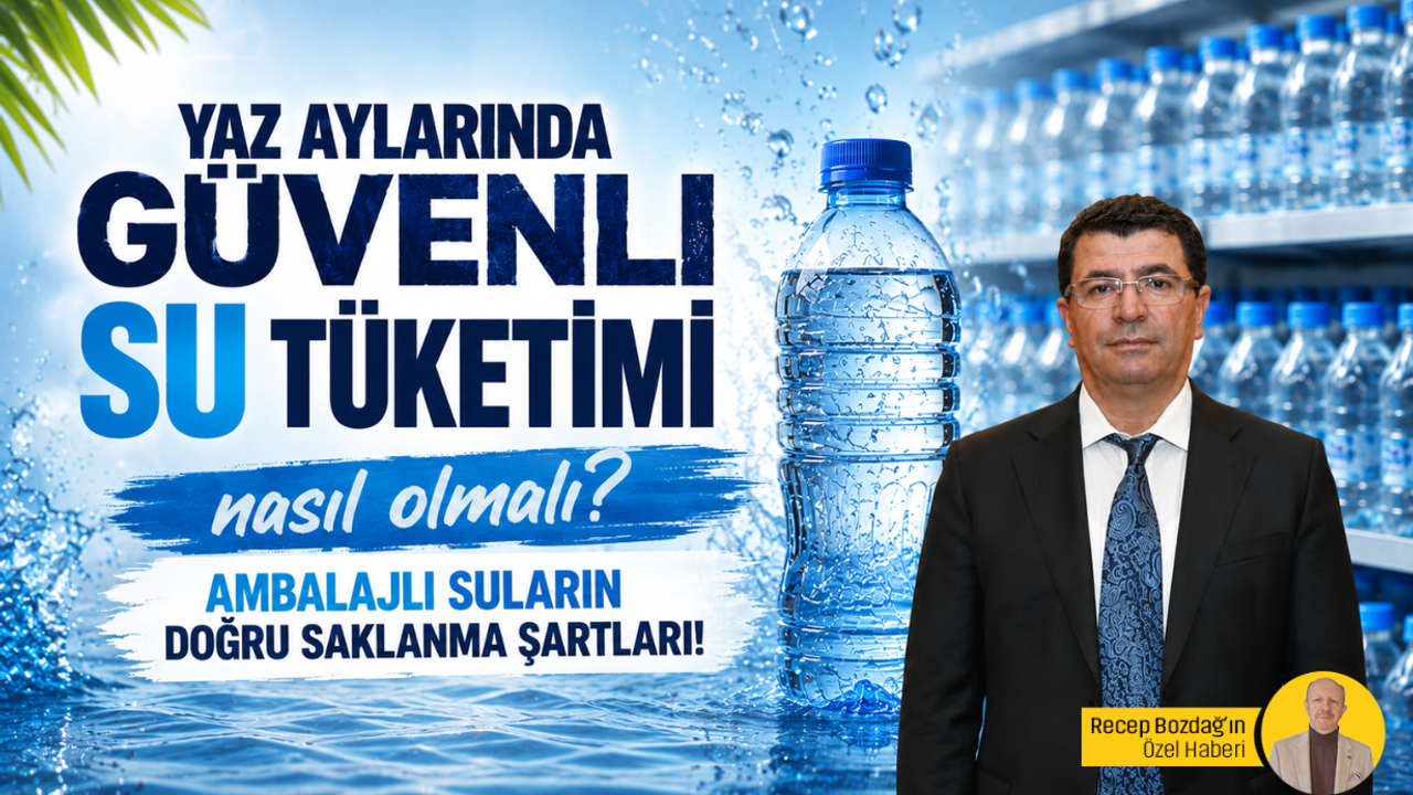 Yaz aylarında güvenli su tüketimi nasıl olmalı? Ambalajlı suların doğru saklanma şartları!