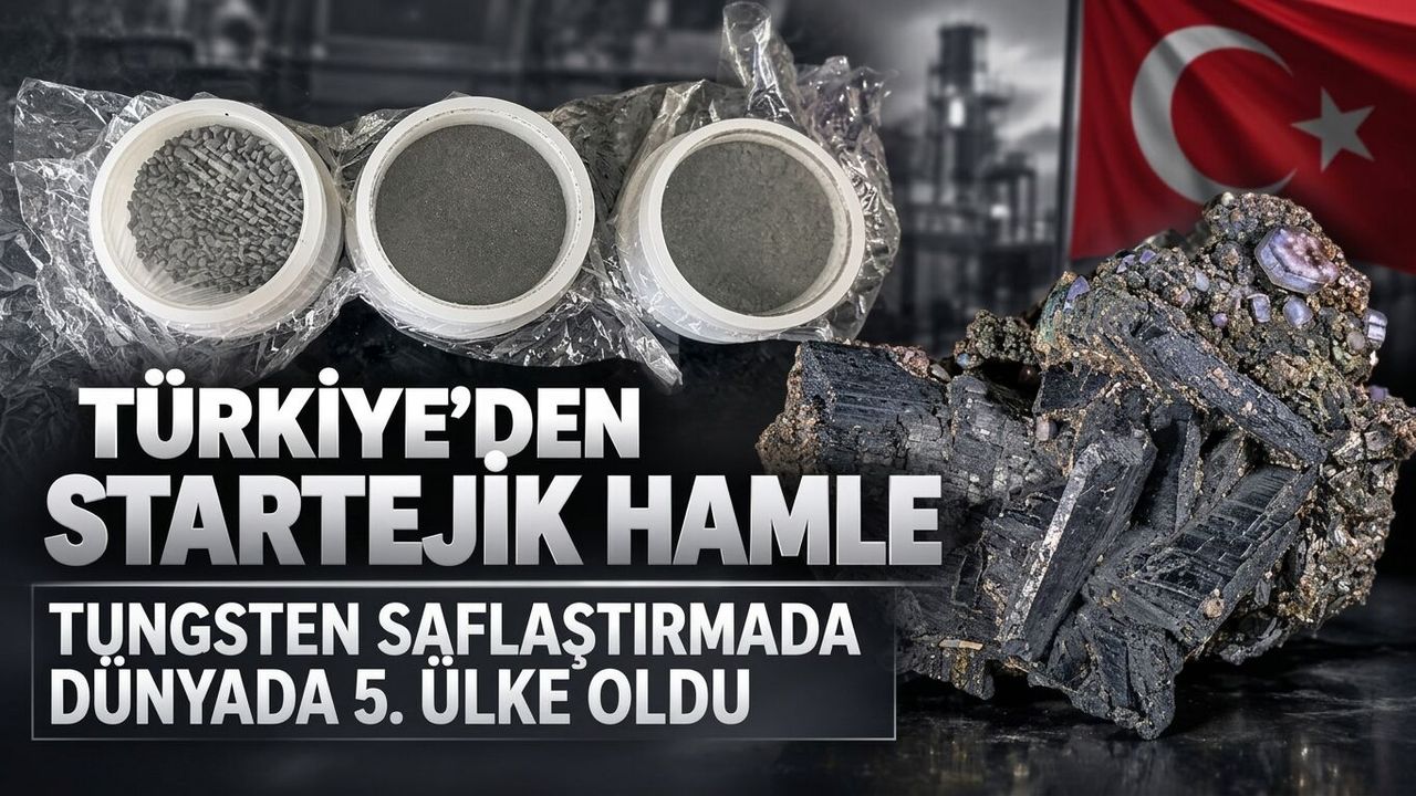 Türkiye’den stratejik tungsten hamlesi: Saflaştırmada dünyada 5. ülke oldu!