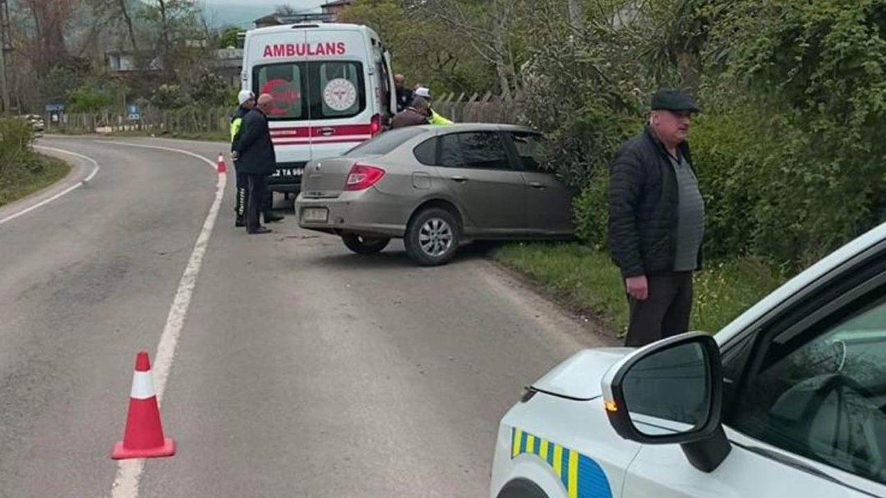 Köpeğe çarpmamak için manevra yaptı, canından oluyordu!