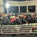 Srebrenitsa'dan yola çıkan "Filistin Konvoyu" Konya'da: Coşkuyla karşılandı