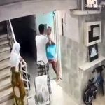 Cankurtaran genç kadın, öğretmen amcasının saldırısına uğradı! O anlar kamerada