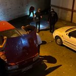 Otoparktaki araçların üzerine İHA düştü! O anlar kamerada