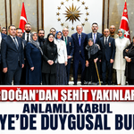 Erdoğan'dan şehit yakınlarına anlamlı kabul: Külliye'de duygusal buluşma