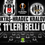 Beşiktaş-Hradec Kralove maçı ilk 11'leri belli oldu: Trossard ilk kez kadroda