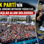 AK Parti'nin kuruluş yıl dönümü mitingine yoğun ilgi: Vatandaşlar alanı doldurdu