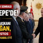 Anıtkabir sonrası Beştepe’de! Cumhurbaşkanı Erdoğan, 30 Ağustos tebriklerini kabul etti