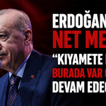 Cumhurbaşkanı Erdoğan Malazgirt'te seslendi: Kimseye boyun eğmeyiz, kıyamete kadar burada var olacağız!