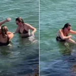 Gölün ortasında mide bulandıran görüntü! Herkesin gözü önünde yaptılar