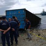 Samsun Alaçam açıklarında denize düşen konteynerden çay çıktı!