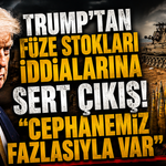 Trump'tan füze stokları iddialarına sert çıkış! "Cephanemiz fazlasıyla var"