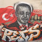 25. yıla özel dikkat çeken çalışma! Erdoğan’ın portresini duvara çizdi