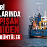 Silivri açıklarında çarpışan gemiden ilk görüntüler geldi