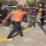 Kendini yaraladı, aracı polislerin üzerine sürdü! Dehşet anları kamerada