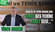 Gençlik ve Spor Bakanı'ndan dikkat çeken mesaj: 'Roket değil raket sesi duyulacak!'
