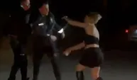 Aksaray'da alkollü sürücü ve yanındaki kadın polislere saldırdı