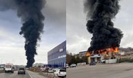 Kırıkkale’de kimya fabrikasında yangın çıktı! Bölgeden görüntüler geliyor