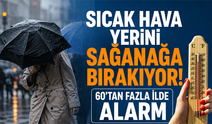 Sıcak hava yerini sağanağa bırakıyor! 60'tan fazla ilde alarm