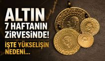 Altın 7 haftanın zirvesinde! İşte yükselişin nedeni...