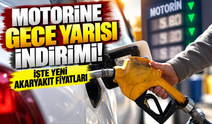 Motorine gece yarısı indirimi! İşte yeni akaryakıt fiyatları