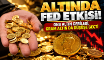 Altında Fed etkisi! Ons altın geriledi, gram altın da düşüşe geçti