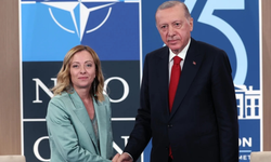 Cumhurbaşkanı Erdoğan toplantı sonrası Meloni ile bir araya geldi