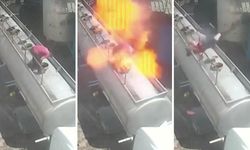 Gaziantep'te görülmemiş olay: Tanker kapağı bomba gibi patladı!