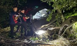 Tokat'ta tarlaya uçan otomobilde 1'i bebek 6 kişi yaralandı