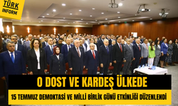 Kardeş ülkede 15 Temmuz etkinliği düzenlendi