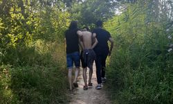 Firari suçluya yüzerken baskın!