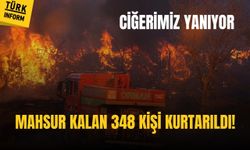 Alevlerin ortasında kalan 348 kişi dakikalar içinde tahliye edildi!