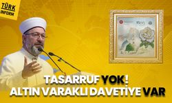 Yine itibardan tasarruf yok! Diyanet’in altın varaklı davetiyesi sosyal medyada gündem oldu